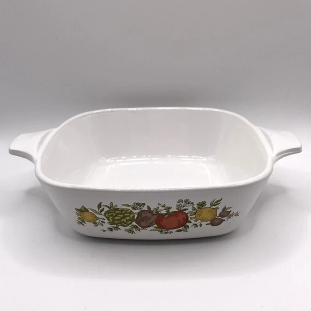 1970s VTG Corning Ware Spice of Life‎ P 41 B Square Casserole Petite Pan 1 3/4 C
